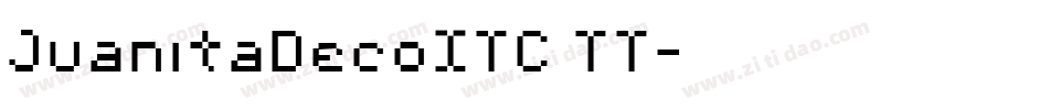 JuanitaDecoITC TT字体转换